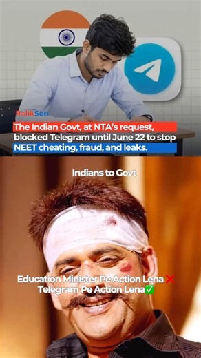 NTA Requests Telegram Ban: Indian Government Blocks App Until June 22