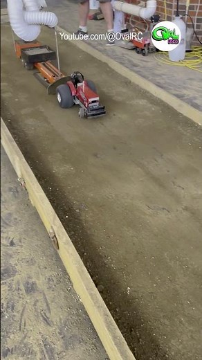 Homemade RC tractors built from scratch pulling a heavy sled at the Spring Nationals 2024