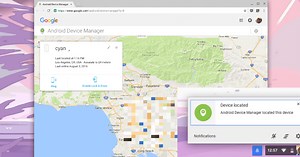 Chromebooks running Android apps can be located with Android Device Manager
