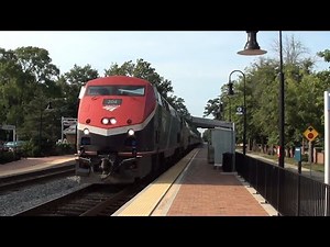 AMTK 204 P42DC (Phase VII) Leads a Late Amtrak 41 Floridian South through Ashland, VA 07/17/2025