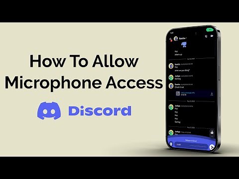 How To Allow Microphone Access On Discord Mobile?