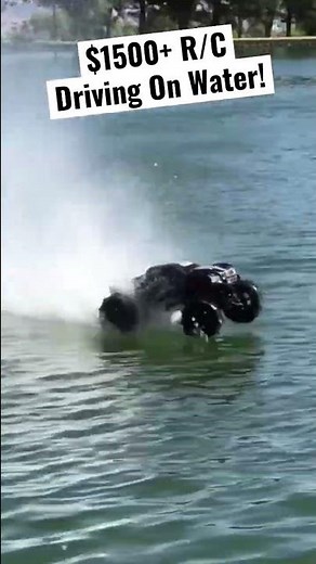 R/C Truck Drives & Jumps On Water!