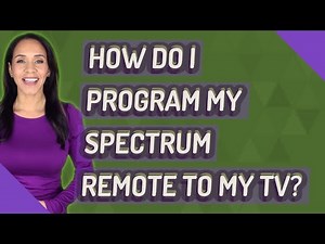 How do I program my spectrum remote to my TV?