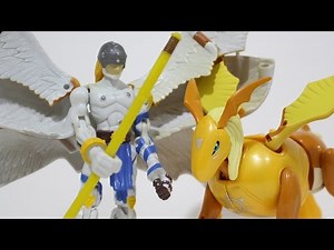 Patamon(パタモン) to Angemon(エンジェモン)-Bandai Digimon Digivolving Figure(デジモン進化玩具)