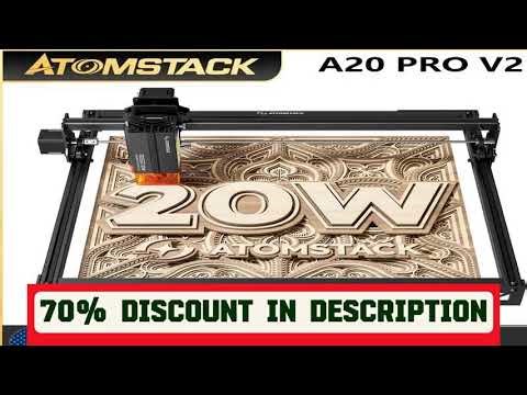 A must-have product! Atomstack A20 Pro V2 Laser Engraver machine Machine 20W Quad-Laser Cutter Me