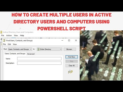 How to create Multiple Users in Active Directory Users and Computers using PowerShell Script