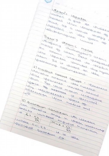 Class 12 physics | Atoms - Notes and derivations