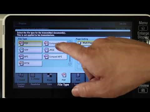 How to scan multiple documents on a #Konica copier!| Scan to email