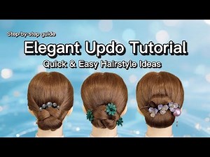 Easy Updo Techniques for Beginners | Quick & Simple Daily Hairstyles Tutorial