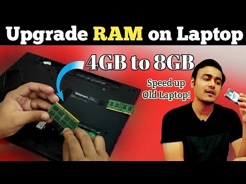 How to Upgrade Ram on Laptop - 4GB to 8GB Ram Upgrade | Dell Inspiron 15 3000 series (3542)