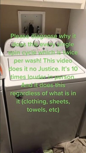 Noisy Washer Spin Cycle: Troubleshooting Washing Machine Problems#washingmachine