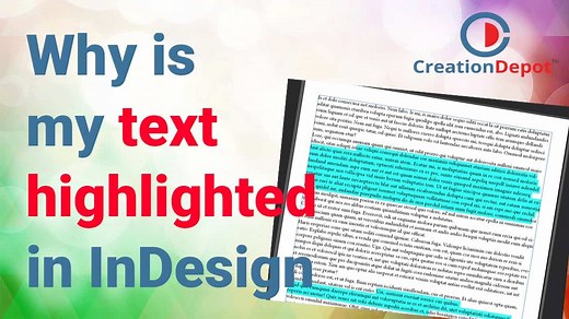 How to Remove Blue Highlighted Text in InDesign -