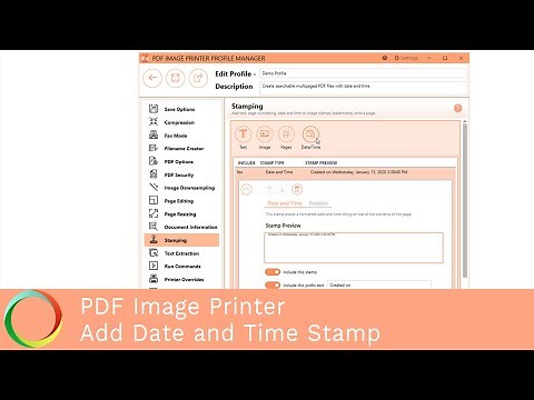 Add Date and Time Stamp to Each Page | PDF Image Printer 12 | PEERNET