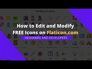 How to Edit and Modify FREE Icons on Flaticon (Designers and Developers)