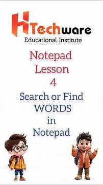 How to find text in notepad | How to find words in notepad | Notepad tutorial #shorts #tech