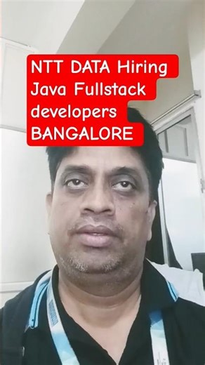 Java Full Stack Developer Job 🚀 | NTT DATA Bangalore