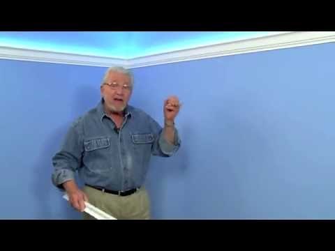 Foam crown molding with LED indirect lighting