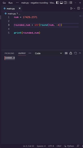 19K views · 204 reactions | NEGATIVE Rounding In Python #python #programming #coding #engineering | Thom Code | Facebook