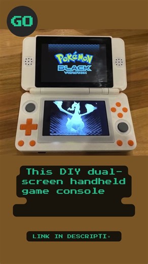 This DIY dual screen handheld game console is powered by a Raspberry Pi CM5