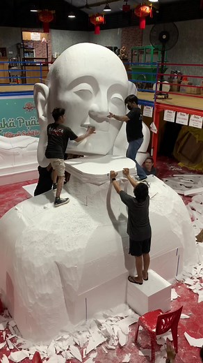 Projek Dekorasi Patung Styrofoam yang Menarik