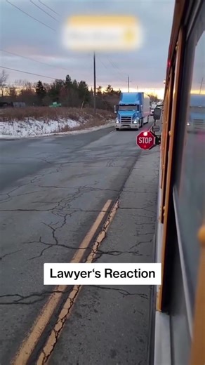 Is the Truck Driver at Fault Here?! 🚍⚠️ Stopping is mandatory, but sudden unsafe stops can shift liability. Fault depends on whether the driver had a real chance to react. Follow For More! ✅ @attorneypete #law #accident #liability