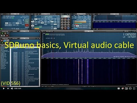 SDRuno basics, virtual audio cable