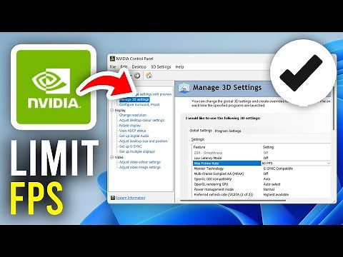 How To Limit FPS In NVIDIA Control Panel - Full GUide