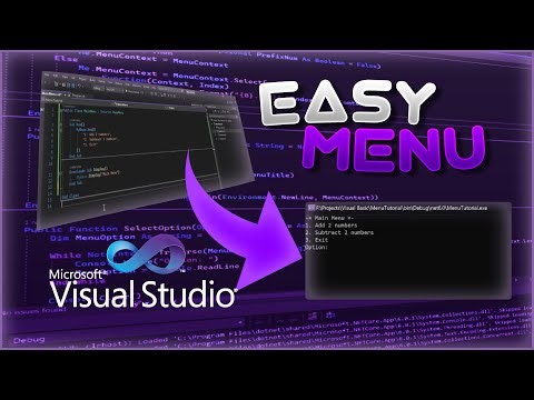 Create a menu with a FEW LINES OF CODE for your console applications