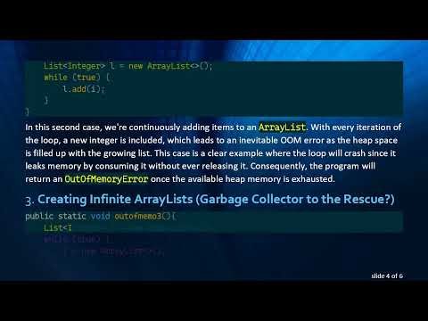 Understanding While true Loops and Out of Memory Errors in Java