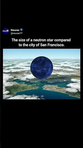 The True Size of a Neutron Star Over San Francisco