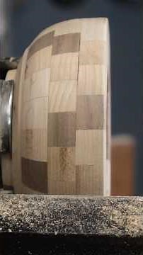 How to turn a segmented wood bowl.