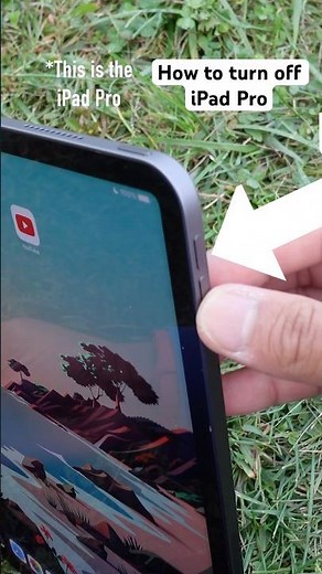 How to turn off iPad Pro in 5 seconds! 📱📴 #apple #ipadpro