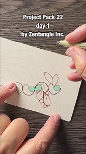 Here is the drawing from day 1 of Project Pack 22 by Zentangle. 🩷 I caught up! 💪🏻 Drew along with Rick and Maria, watching Zentangle’s video on their YouTube channel. There are some changes, but most of it is the same. The supplies pack is from Tanglekunst Shop. ✨ #pp22 #pp22day01 • #pattern #zenart #zentangle #lineart #arttherapy #zentangleart #doodle #zendoodle #graphicart #penart #tangle #zia #zentangles #zen #pendrawing #drawings #mandala #mandalaart #tatooart #ornamental #patternlove | Z
