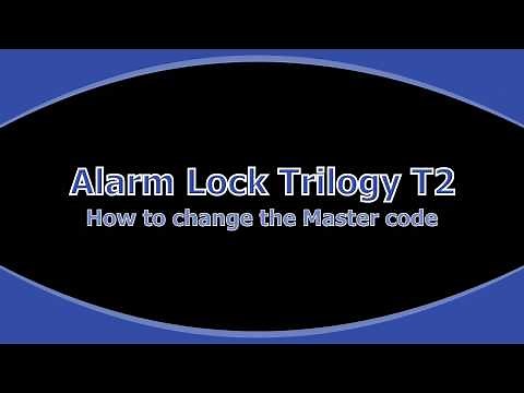 Changing the Master code in a Trilogy T2 lock