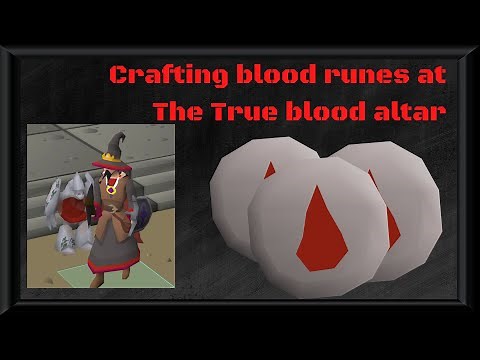 OldSchool Runescape - Blood runecrafting at True Blood Altar