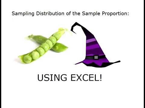 Sampling Distribution of Sample Proportions Using Excel