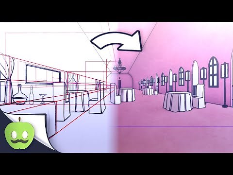 Drawing 2D Backgrounds for Animation - Full process and workflow
