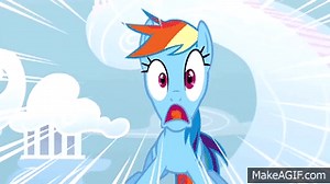Rainbow Dash - (scream) on Make a GIF