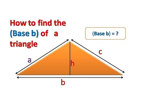 How to find base (b) of triangle