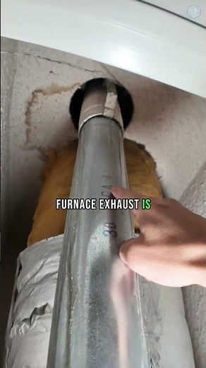 Installing new Gas furnace - Replace your flue pipe! #shorts #hvac