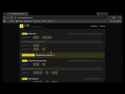 Aplikasi Web S-DES Calculator PART 2