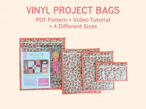 Vinyl Project Bag Sewing Pattern – Self Binding, 4 Sizes (PDF Download) - Etsy