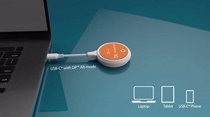 j5create ScreenCast USB-C to HDMI Wireless Display Transmitter and Receiver, Supports 1080p, Suitable for iPhone15, MacBook, iPad Pro, Chromebook, USB-C Laptops, and Android (JVAW62)