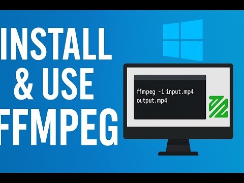 how to install ffmpeg and use ffmpeg command to compress video on windows