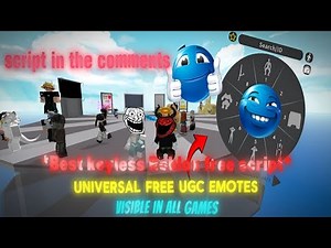 Best Roblox Universal Free UGC emotes script over 3429+ emotes and keyless (script in the comments)
