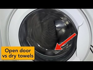 Hotpoint Core NSWM846 - Stress test | Open door spin vs dry towels (old video)