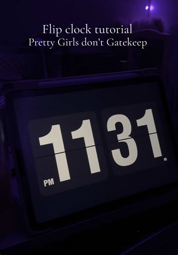 Flip Clock Tutorial for Pretty Girls