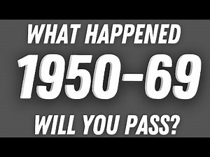 Can You Answer? 1950 - 1969 Memory Trivia Quiz