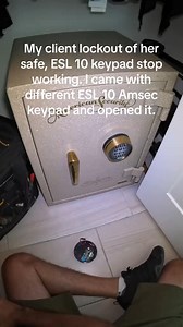 2.1K views · 15 reactions | My client lockout of her safe, ESL10 Amsec keypad stop working, I was able to open her safe with different ESL10 Keypad. | Vault Cracker | Facebook