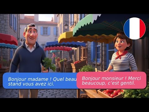 5 dialogues faciles en français (A1-A2) – Sur le marché